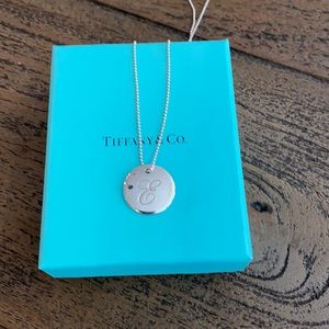 Tiffany and Co. Initial “E” Necklace